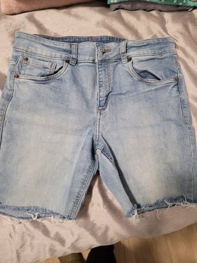 Light Blue Denim Jean Shorts - Classic Casual